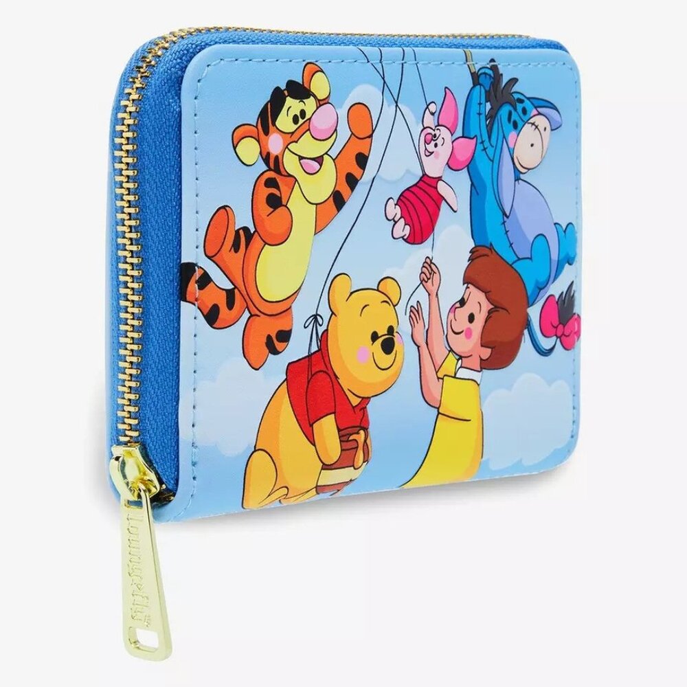 Loungefly Disney Winnie The Pooh Wallet Balloon Characters Zip Around - Picture 4 of 4